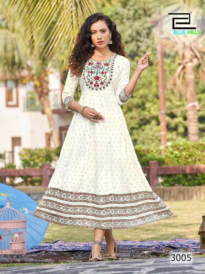 Encounter Vol 3 By Blue Hills Long Anarkali Kurtis Catalog